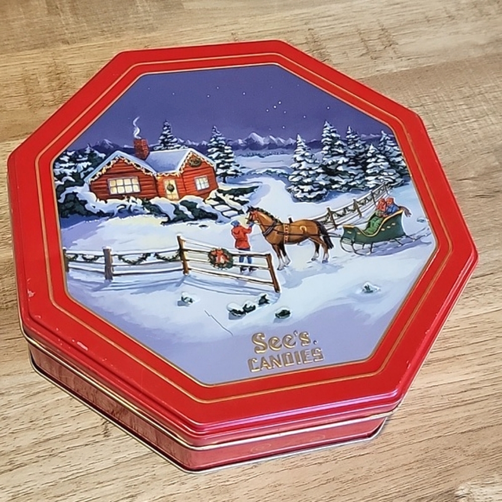 🍃 See's Candies holiday tin
